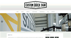 Desktop Screenshot of customquicksign.com